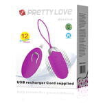 Виброяичко ребристое с пультом ДУ PrettyLove Jessica